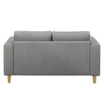 Ecksofa MAISON 1-Sitzer mit Longchair Webstoff - Webstoff Inas: Platin - Longchair davorstehend rechts