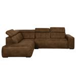 Ecksofa Malvern II Antiklederlook Braun - Textil - 270 x 90 x 220 cm