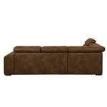 Ecksofa Malvern II Antiklederlook Braun - Textil - 270 x 90 x 220 cm