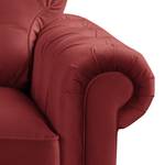 Ecksofa Marau Samt - Rot - Longchair davorstehend links