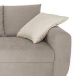 Hoekbank Margate microvezel - Taupe - Longchair vooraanzicht links - Zonder hocker