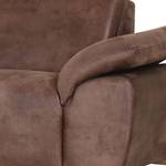 Ecksofa Marge Microfaser Microfaser - Braun - Longchair davorstehend links