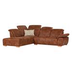 Ecksofa Marge Microfaser Vintage Cognac - Longchair davorstehend links