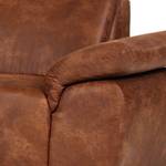 Ecksofa Marge Microfaser Vintage Cognac - Longchair davorstehend links