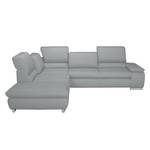 Ecksofa Masca Kunstleder Grau - Ottomane davorstehend links Faro_2.5AT-Kombiecke_li_Campos 5483 neu grau