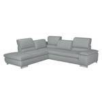 Ecksofa Masca Kunstleder Grau - Ottomane davorstehend links Faro_2.5AT-Kombiecke_li_Campos 5483 neu grau