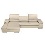 Ecksofa Masca Kunstleder Taupe - Longchair davorstehend links Faro_2.5AT-Longchair_li_Campos 9093 camel