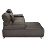 Ecksofa Masca II Strukturstoff Strukturstoff - Grau / Braun - Longchair davorstehend links - Keine Funktion