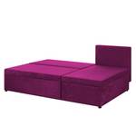 Canapé d'angle Max (convertible) Microfibre - Méridienne à monter à gauche ou à droite - Aubergine