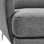 Ecksofa Maylis Webstoff Grau - Textil - 252 x 86 x 164 cm