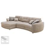 Ecksofa Milligan (mit Schlaffunktion) Microfaser - Sahara - Longchair davorstehend links