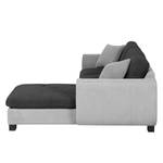 Ecksofa Moi Webstoff Grau / Anthrazit Webstoff - Grau / Anthrazit - Longchair davorstehend rechts