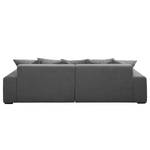 Ecksofa Mundi Webstoff - Platin - Longchair davorstehend links