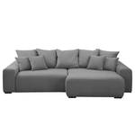 Ecksofa Mundi Platin - Longchair davorstehend rechts