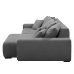 Ecksofa Mundi Platin - Longchair davorstehend rechts