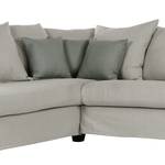 Ecksofa Murg Baumwollstoff Beige Longchair davorstehend links