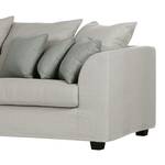 Ecksofa Murg Baumwollstoff Beige Baumwollstoff - Beige - Longchair davorstehend links