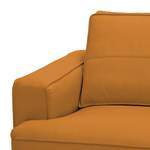 Ecksofa Navona Echtleder Echtleder Neka: Cognac - Longchair davorstehend rechts - Schwarz