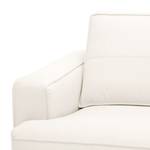 Ecksofa Navona Echtleder Echtleder Neka: Creme - Longchair davorstehend rechts - Braun