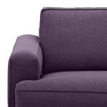 Ecksofa Navona Webstoff Webstoff Anda II: Violett - Longchair davorstehend rechts - Braun