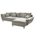 Ecksofa Newby (beidseitig montierbar) Flachgewebe / Webstoff - Cappuccino / Champagnermetallic