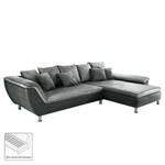 Ecksofa Newby (beidseitig montierbar) Flachgewebe / Webstoff - Grau / Hellgrau