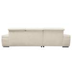 Ecksofa Niverville Webstoff Beige - Longchair davorstehend links - Keine Funktion