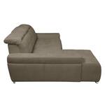 Ecksofa Niverville Webstoff Webstoff - Braun - Longchair davorstehend links - Keine Funktion