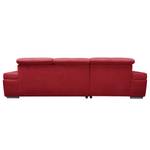 Ecksofa Niverville Webstoff Rot - Longchair davorstehend links - Keine Funktion