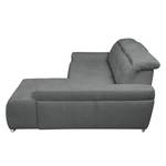 Ecksofa Niverville Webstoff Webstoff - Grau - Longchair davorstehend rechts - Keine Funktion