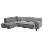 Ecksofa Nordic Chic Webstoff Grau - Breite: 269 cm - Longchair davorstehend links