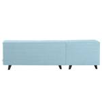 Ecksofa Nordic Chic Webstoff Hellblau - Breite: 269 cm - Longchair davorstehend links