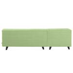 Ecksofa Nordic Chic Webstoff Hellgrün - Breite: 269 cm - Longchair davorstehend links