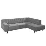 Ecksofa Nordic Chic Webstoff Grau - Breite: 269 cm - Longchair davorstehend rechts