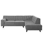 Ecksofa Nordic Chic Webstoff Grau - Breite: 269 cm - Longchair davorstehend rechts