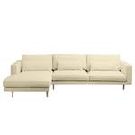 Ecksofa Lacona Strukturstoff Creme - Longchair davorstehend links