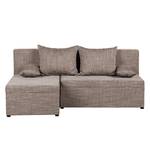 Ecksofa Oleander (mit Schlaffunktion / beidseitig montierbar) Strukturstoff - Cappuccino