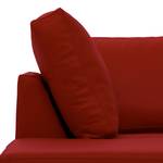 Ecksofa Omnia II Echtleder Echtleder Neka: Rot - Longchair davorstehend links