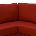 Ecksofa Omnia II Echtleder Echtleder Neka: Rot - Longchair davorstehend links