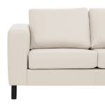 Ecksofa Omnia II Echtleder Echtleder Neka: Creme - Longchair davorstehend rechts