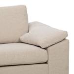 Ecksofa Omnia IV Webstoff Webstoff Saia: Beige - Longchair davorstehend links