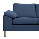 Ecksofa Omnia IV Webstoff Webstoff Anda II: Blau - Longchair davorstehend rechts