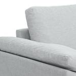 Ecksofa Omnia IV Webstoff Webstoff Anda II: Silber - Longchair davorstehend rechts