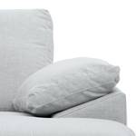 Ecksofa Omnia IV Webstoff Webstoff Anda II: Silber - Longchair davorstehend rechts