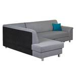 Ecksofa Bauru Webstoff Grau - Longchair davorstehend links