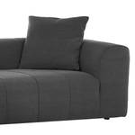 Ecksofa Palmer Webstoff Dunkelgrau Longchair davorstehend links