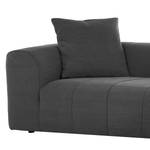 Ecksofa Palmer Webstoff Dunkelgrau Longchair davorstehend rechts