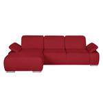 Ecksofa Palmerston Webstoff Rot - Longchair davorstehend links