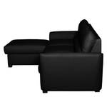 Ecksofa Parilla II Kunstleder - Schwarz - Longchair davorstehend links