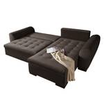 Ecksofa Peguera I (mit Schlaffunktion/beidseitig montierbar) Microfaser - Taupe